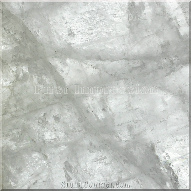 White Quartz Backlit Gemstone Slab/Crystal White Semi Preciouse Stone Panel/White Cystal Tiles Precious Stone /Whie Gemstone Backlit