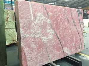 Wholesale Pink Onyx/Pink Onyx Big Slabs/Translucent Onyx/Wholesale/Onyx Floor Tiles/Onyx Wall Tiles/Pervious To Light
