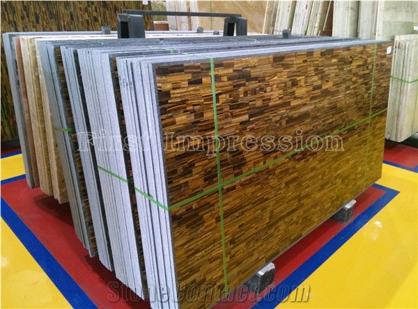 Yellow Tiger Eye Gemstone Slabs /Golden Tiger Eye Slab/Yellow Tiger Eye Semippreciouse Stone Slabs and Tiles