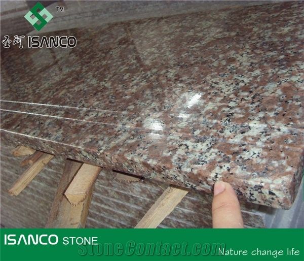 China Gutian Granite Stair Treads Peach Blossom Red Granite Staircase Peach Purse Granite G687 Granite Steps Taohua Red Granite Stair Riser Peach Flower Red Granite Stair Threshold Cheap Red Granite