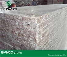 China Gutian Granite Stair Treads Peach Blossom Red Granite Staircase Peach Purse Granite G687 Granite Steps Taohua Red Granite Stair Riser Peach Flower Red Granite Stair Threshold Cheap Red Granite
