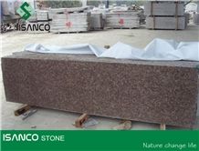 China Gutian Granite Stair Treads Peach Blossom Red Granite Staircase Peach Purse Granite G687 Granite Steps Taohua Red Granite Stair Riser Peach Flower Red Granite Stair Threshold Cheap Red Granite