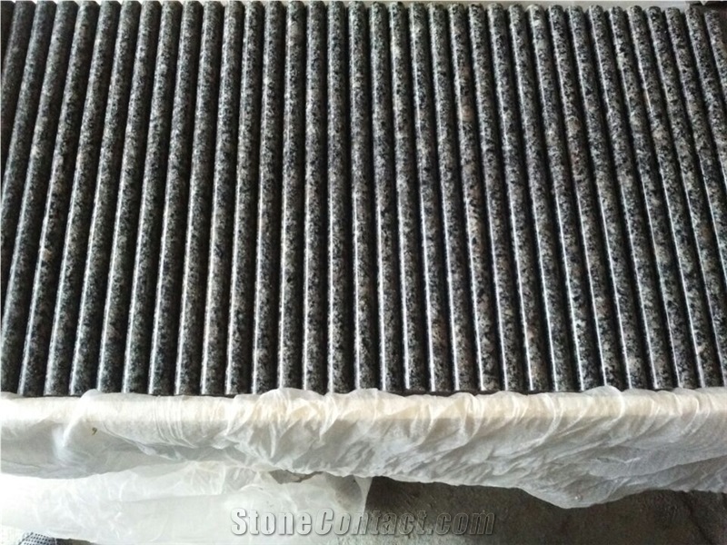 Dark Grey Color Good Quality G654 Polished Surface Finishing Granite Steps, Risers
