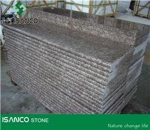 Luoyuan Red Granite Deck Stair High Polished Copper Brown Granite Staircase Majestic Mauve Granite Stair Riser Tea Brown Granite Stair Treads Vibrant Rose Granite Stair Threshold Sunset Granite Stone