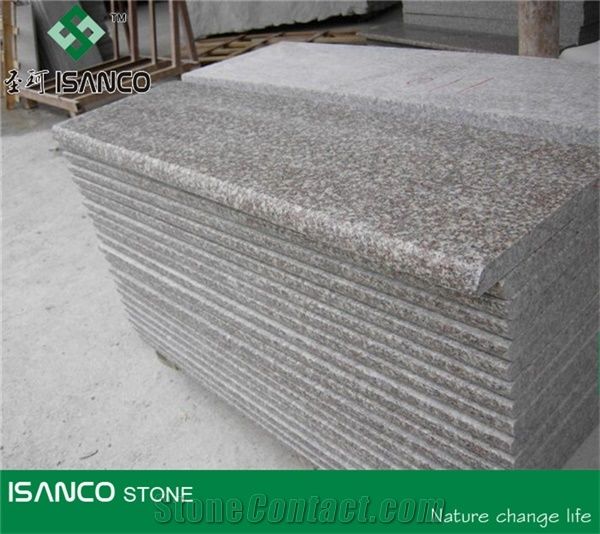 Luoyuan Red Granite Deck Stair High Polished Copper Brown Granite Staircase Majestic Mauve Granite Stair Riser Tea Brown Granite Stair Treads Vibrant Rose Granite Stair Threshold Sunset Granite Stone
