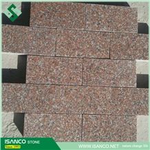 Shandong Shidao Red Granite Garden Stepping Pavements G386 Granite Driveway Paving Stone Shidao Hong Granite Paving Sets Island Red Granite Walkway Pavers Isola Red Granite Patio Pavers Stone Island