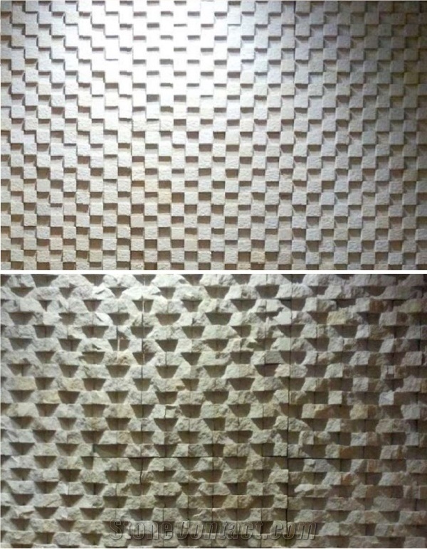 Ledgestones & Mosaic Tiles, Brown Sandstone Mosaic