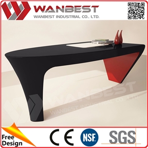 Elegant Black High Gloss Executive Office Desk Office Reception Desk Design