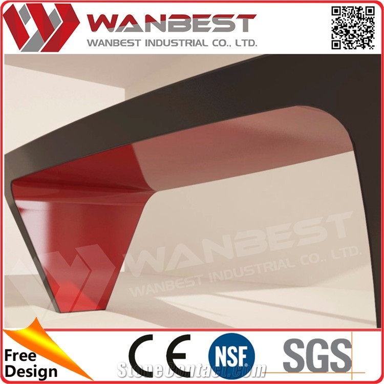 Elegant Black High Gloss Executive Office Desk Office Reception Desk Design