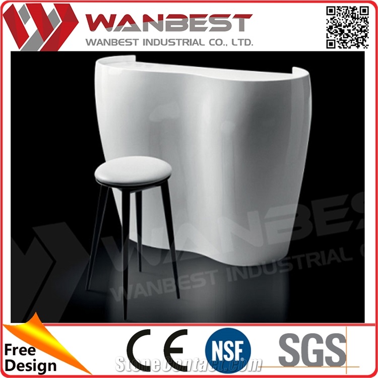 Home Home Bar Counter for Sale White Reception Counter Desk Design