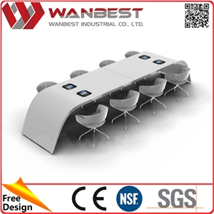 Modern Design White U Shape Acrylic Stone Top 8 Seats Conference Desk Design Modern Design White U Shape Acrylic Stone Top 8 Seats Conference Desk Design