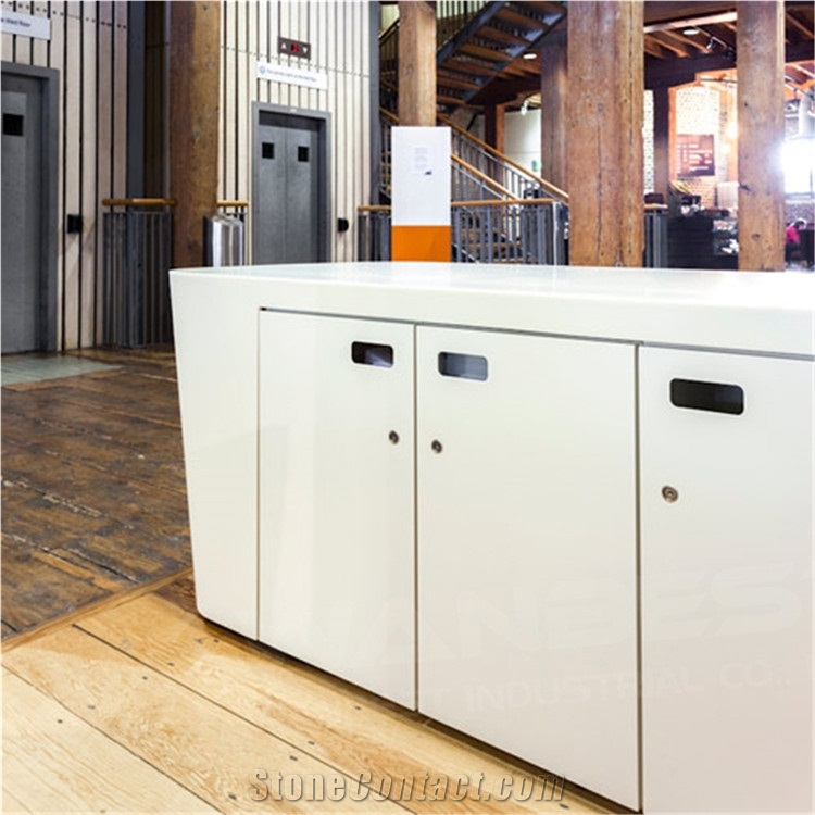 Modern Office/Hotel/Retail Store Used Custom Artificial Marble Salon Reception Desk