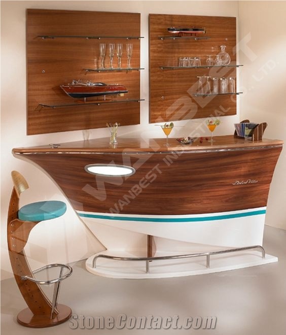 Solid Surface Home Bar Table Boat Bar Countertop