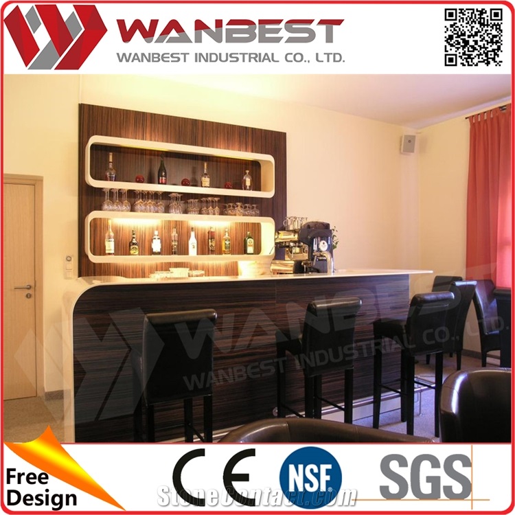 Wine Barrel Set Modern Home Bar Counter Design