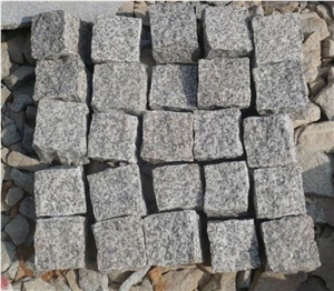 Cheapest Price High Quality Chinese G655/Pindu White/Panda White/Hazel White/Rice Grain White Granite Cube Stone & Paving Stone & Pavers,Own Factory Direct for Wholesale