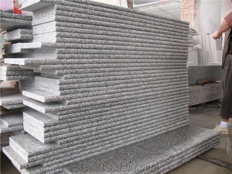 Cheapest Price High Quality Chinese Natural Polished G623/Rosa Beta/Beta White/Moon Pearl/Counter White/Barry White/Gamma Grey Granite Stairs & Steps & Riser,Own Factory Direct Sale