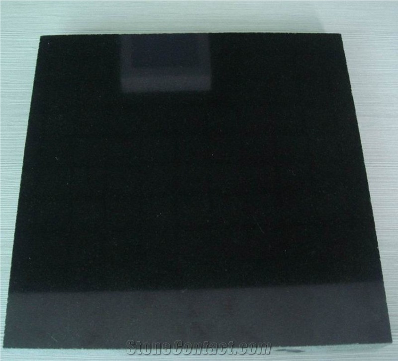 Cheapest Price High Quality Chinese Polished Mongolia Black/Ebony Black/Nero Mongolia/Neimeng Black Basalt Tiles & Slabs & Cut-To-Size for Floor Covering and Wall Cladding,Own Factory Direct Sale