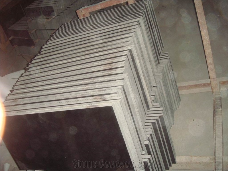 Cheapest Price High Quality Chinese Polished Mongolia Black/Ebony Black/Nero Mongolia/Neimeng Black Basalt Tiles & Slabs & Cut-To-Size for Floor Covering and Wall Cladding,Own Factory Direct Sale