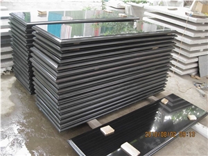 Cheapest Price High Quality Own Factory Chinese Hebei Black/Noble Black Granite Kitchen Countertops/Bench Tops/Bar Top/Worktops/Island Tops/Desk Tops for Project/Hotel/House
