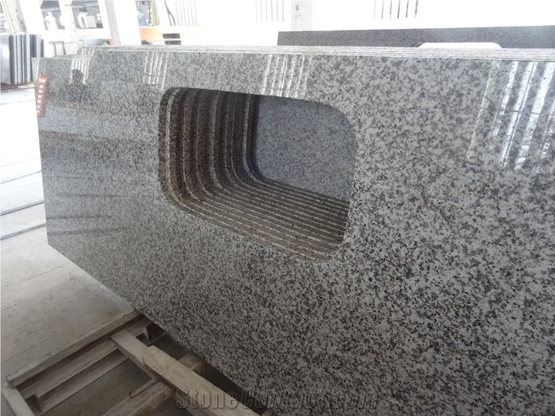 Cheapest Price,High Quality,Own Factory G439/China Bianco Sardo/Big White Flower/Puning White Granite Kitchen Countertops/Bar Tops/Worktops/Island Tops/Desk Tops/Bench Tops