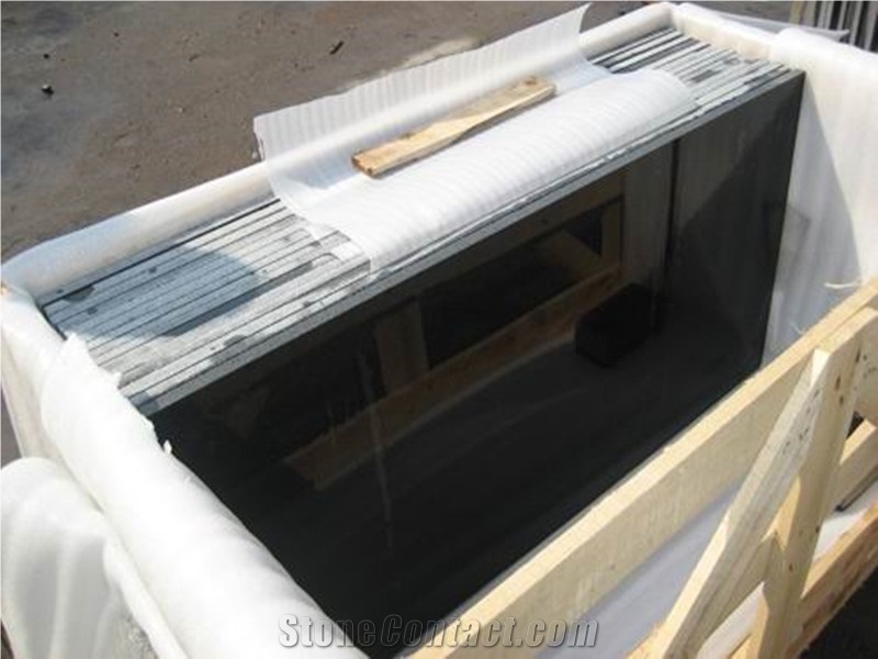 Own Factory Chinese Shanxi Black/Absolute Black Granite Kitchen Countertops/Bench Tops/Bar Top/Worktops/Island Tops/Desk Tops for Project/Hotel/House