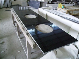 Own Factory Chinese Shanxi Black/Absolute Black Granite Vanity Tops and Bath Tops for Project/Hotel/House