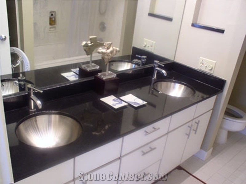 Own Factory Chinese Shanxi Black/Absolute Black Granite Vanity Tops and Bath Tops for Project/Hotel/House