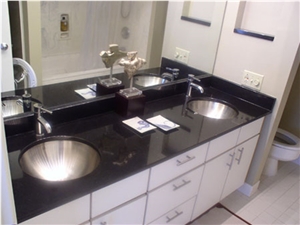 Own Factory Chinese Shanxi Black/Absolute Black Granite Vanity Tops and Bath Tops for Project/Hotel/House