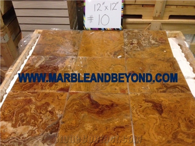 Brown Onyx Tiles & Slabs, Polished Onyx Floor Covering Tiles, Walling Tiles