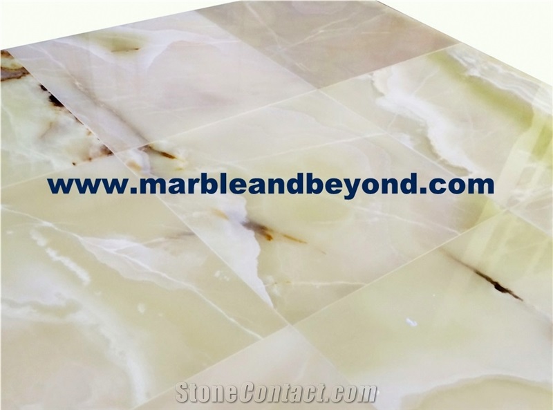 Light Green Onyx Tiles & Slabs, Polished Onyx Flooring Tiles, Walling Tiles