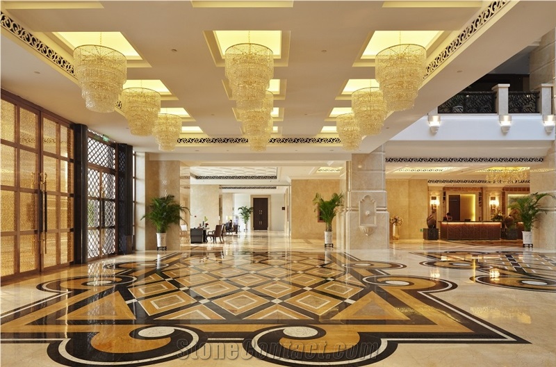 Bestonemosaic Grey&White Art Pattern Marble Mosaic Waterjet Medallions, Mosaic Pattern,