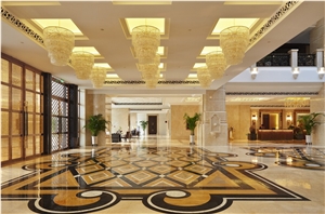 Bestonemosaic Grey&White Art Pattern Marble Mosaic Waterjet Medallions, Mosaic Pattern,