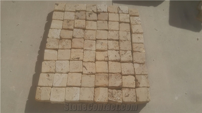 Noce Travertine Cube Stone