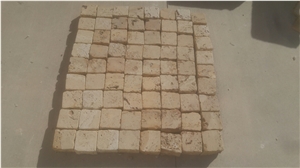 Noce Travertine Cube Stone