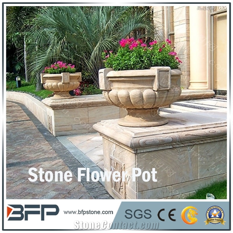 Big Flower Pot, Granite Flower Pot, Flower Pots, Garden Decoration, Yerd Decoration, Landscaping