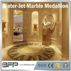 Marble Water Jet Medallion or Water Jet Pattern for Hotel Hall and Lobby
