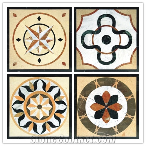 Marble Water Jet Medallion or Water Jet Pattern for Hotel Hall and Lobby