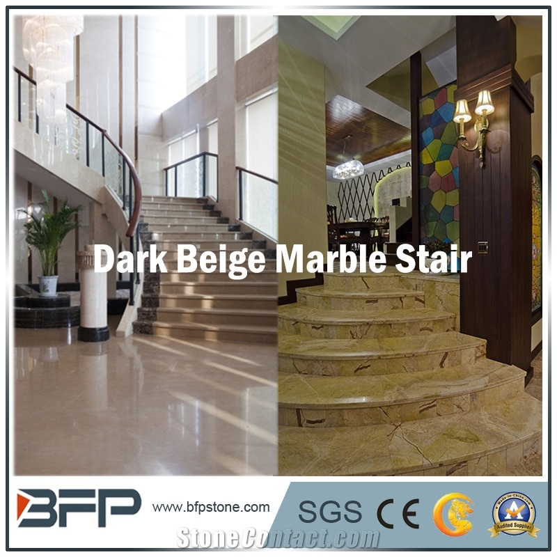 Natural Marble Stone for Elegant Stairs/Steps&Risers/Treads&Riser for Internal Decoration