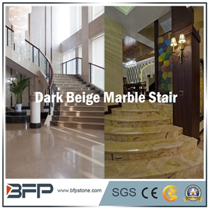 Natural Marble Stone for Elegant Stairs/Steps&Risers/Treads&Riser for Internal Decoration