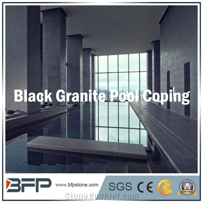 Nero Basalt, Black Basalt, Chinese Basalt Stone for Swimming Pool Coping/Pool Surrounding/Pool Paver