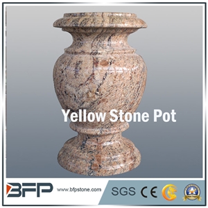 Stone Flower Pot, Stone Vase, Stone Flower Cups, Granite Decoration, Polished Stone Flower Pots