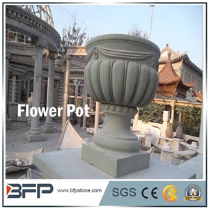 Stone Flower Pot, Stone Vase, Stone Flower Cups, Granite Decoration, Polished Stone Flower Pots