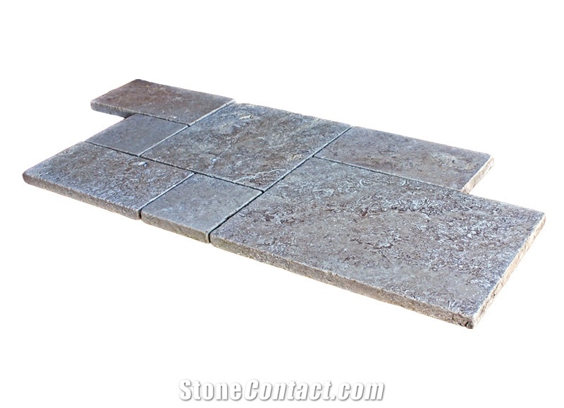 Noce Travertine Roman Pattern