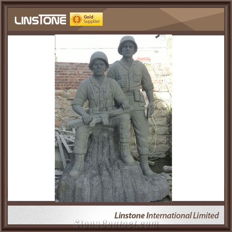 G654 Grey Granite Memorial, Memorial Statues, Memorial Sculptures