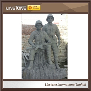 G654 Grey Granite Memorial, Memorial Statues, Memorial Sculptures