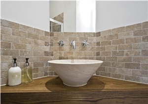 Rustic Noce Travertine Mosaic Tiles