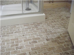 Rustic Noce Travertine Mosaic Tiles
