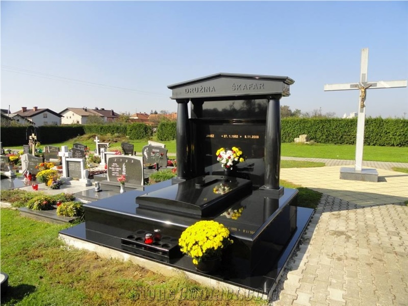 Absolute Black Granite Monument