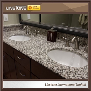 China Top Export Tiger Skin White Granite Bathroom Countertops
