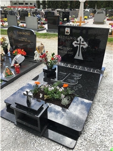 Granite Volga Blue Extra Dark Monument